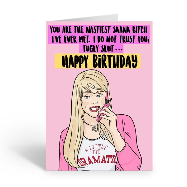 Mean Girls Birthday Card Regina George Birthday Card - vrogue.co