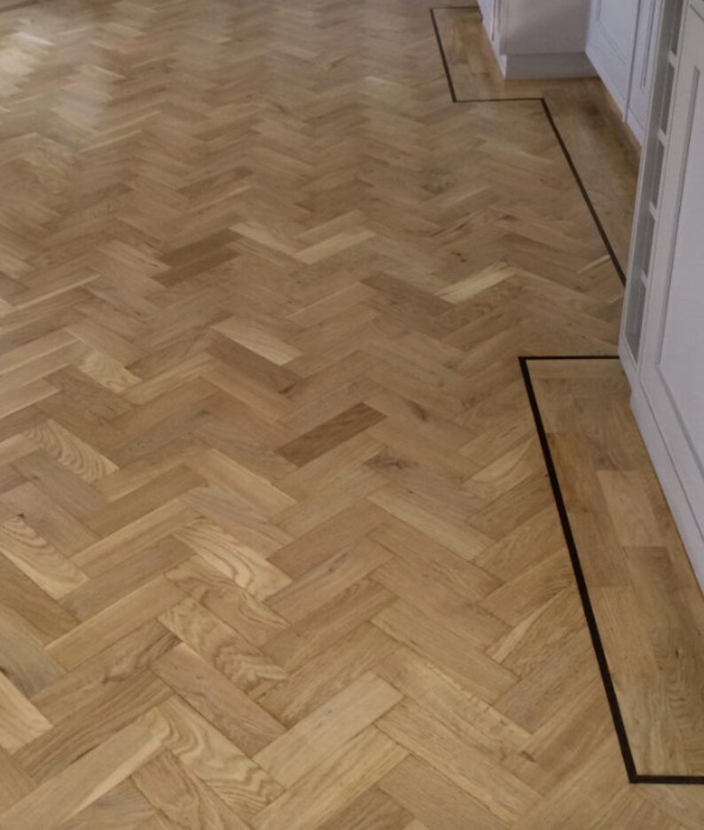 Reclaimed Oak Wood Block Parquet Flooring Bitumen Removed Etsy UK