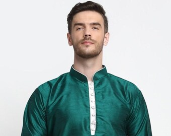 Indian Designer Marriage wedding Ethnic Traditional Party wear Bandhgala Kurta Pajama for Men.