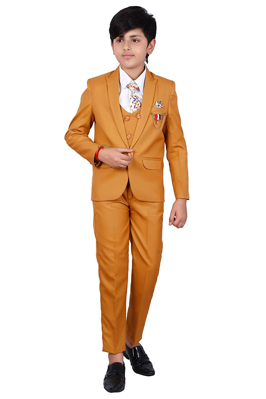 Indian Designer Suit Set Traditional Kid's Wear Coat Pant for Kids Boys