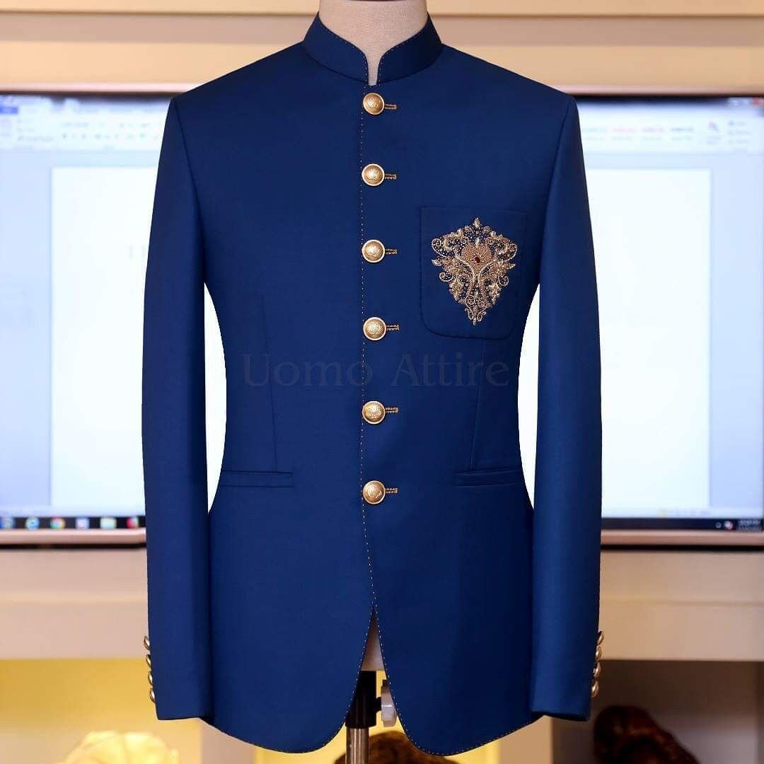 jodhpuri blue blazer