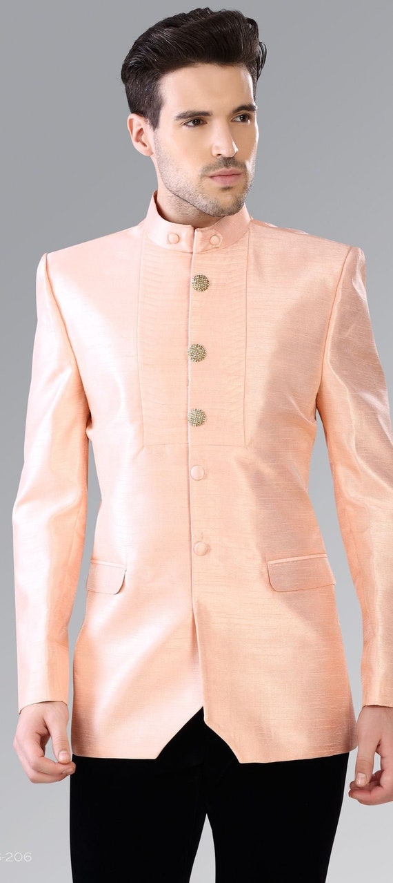 Peach shop jodhpuri suit