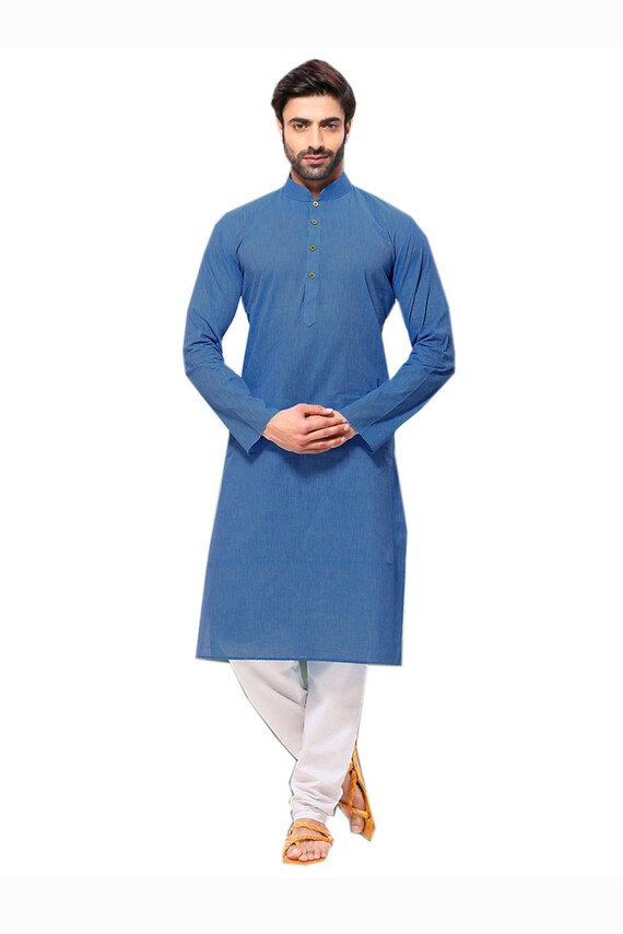 Kurta pajama in blue colour sale