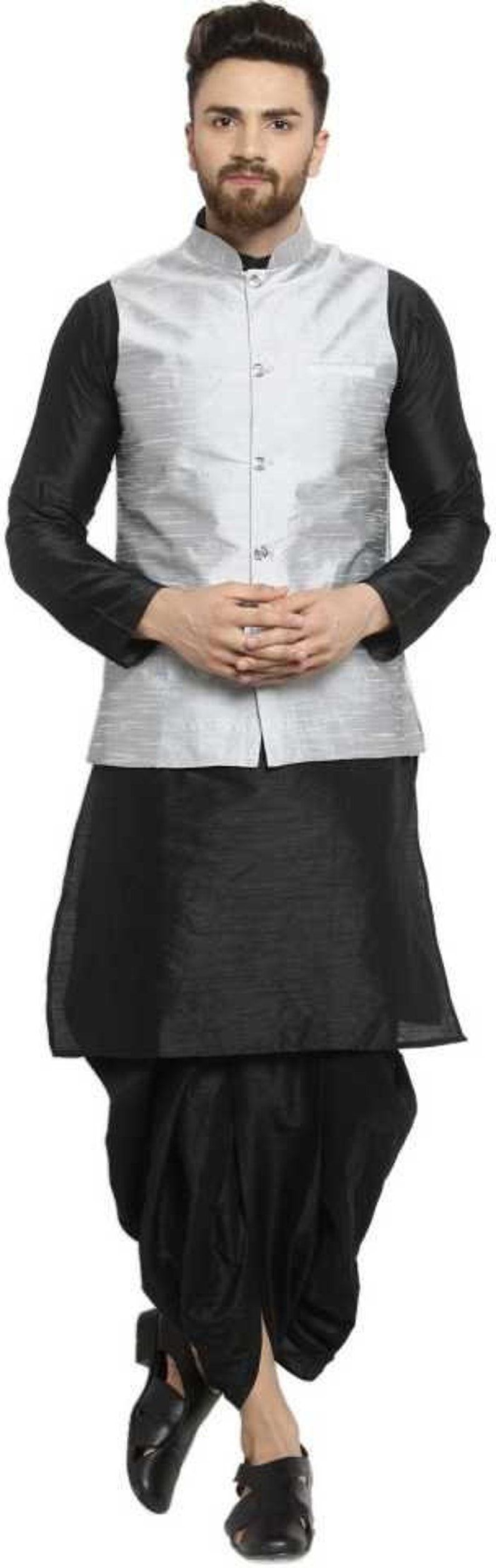 Indian Traditional Kurta dhoti with jacket coat blazer Jodhpuri Designer coat blazer Marriage Suit for Men Boys wedding