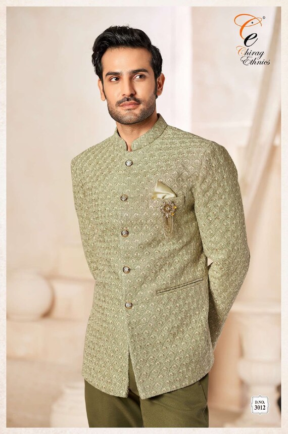 Pear Green Belted Royal Jodhpuri Bandhgala Suit at Rs 7999.00 | Jodhpuri  Suits | ID: 27531642912