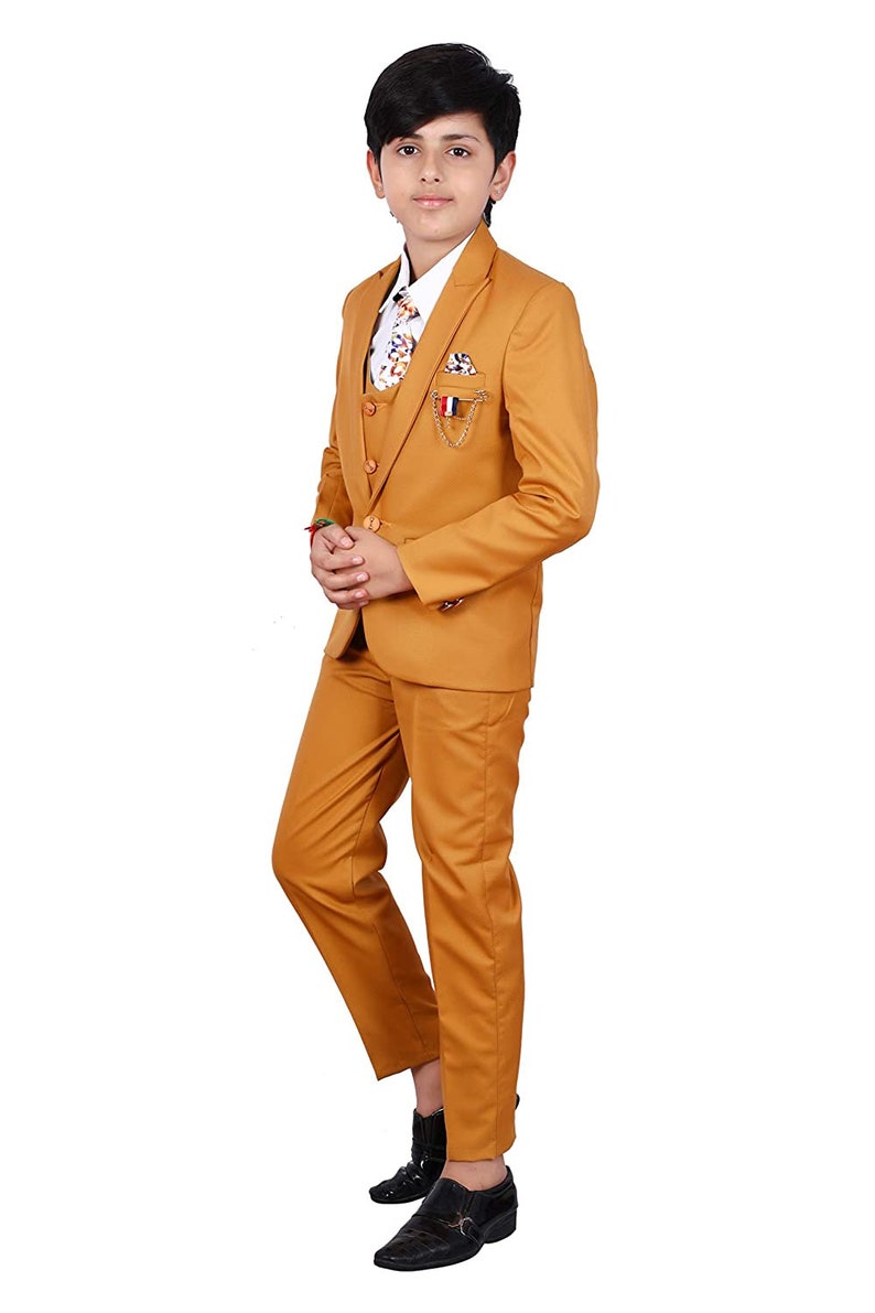 Indian Designer Suit Set Traditional Kid's Wear Coat Pant for Kids Boys