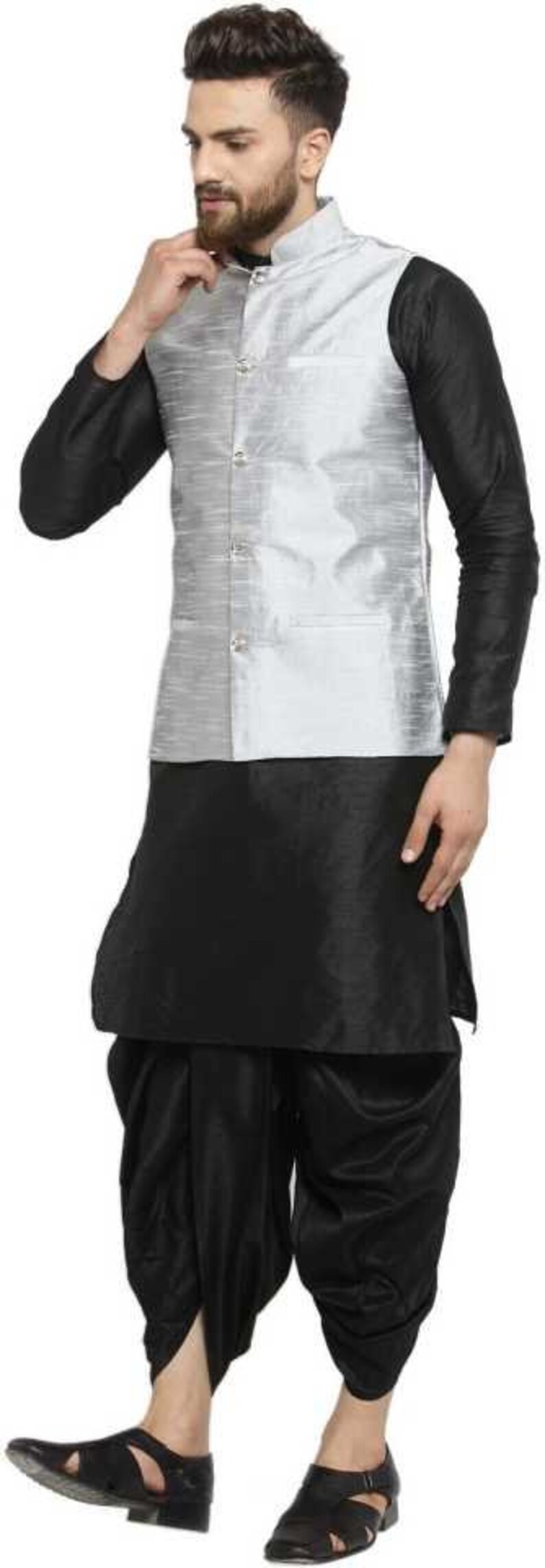 Indian Traditional Kurta dhoti with jacket coat blazer Jodhpuri Designer coat blazer Marriage Suit for Men Boys wedding