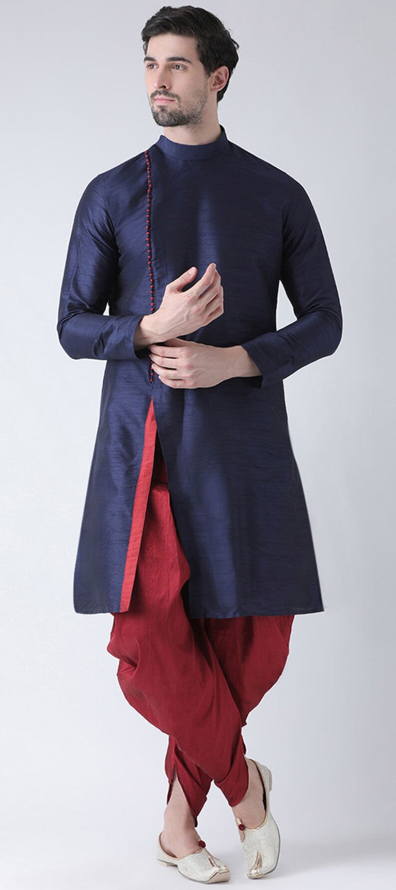 Indian Traditional Bandhgala Kurta With Dhoti Marriage | Etsy