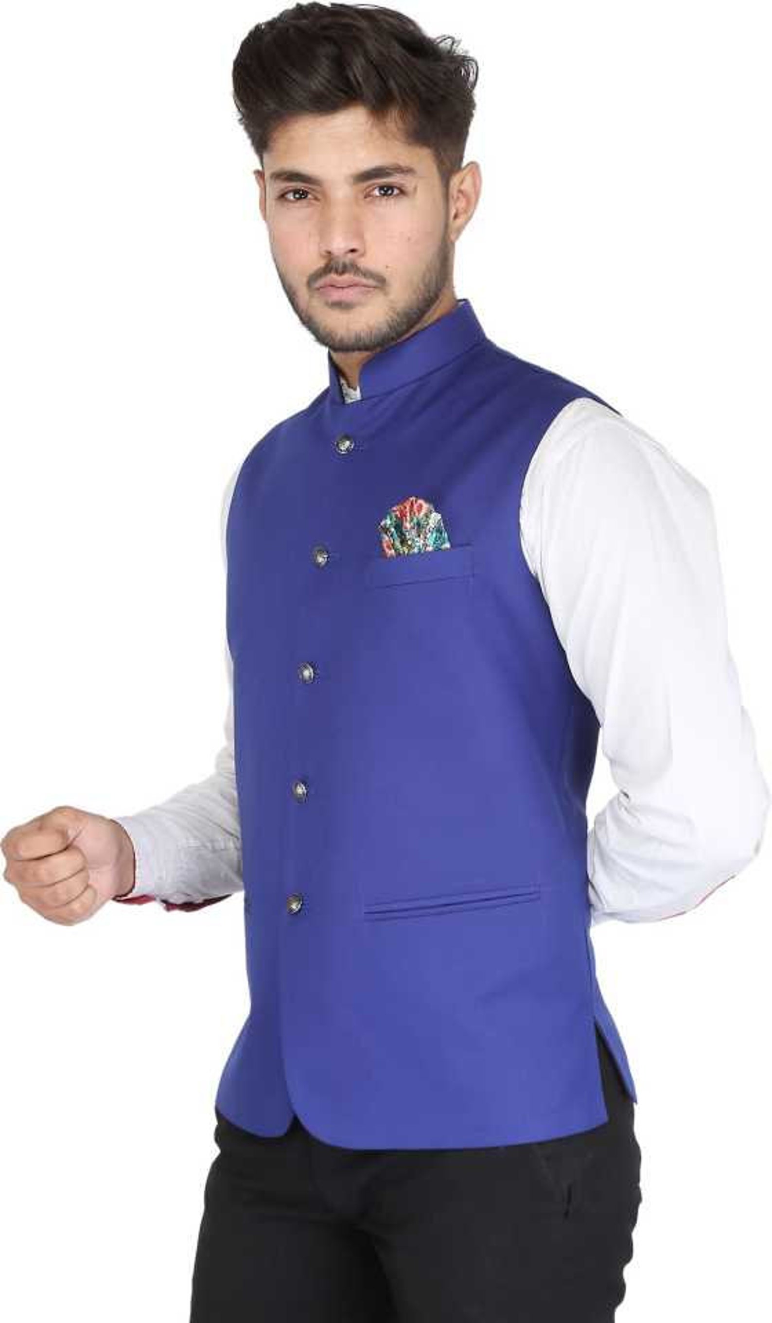 Indian Traditional Waist Coat Jacket Blazer Jodhpuri Designer Etsy