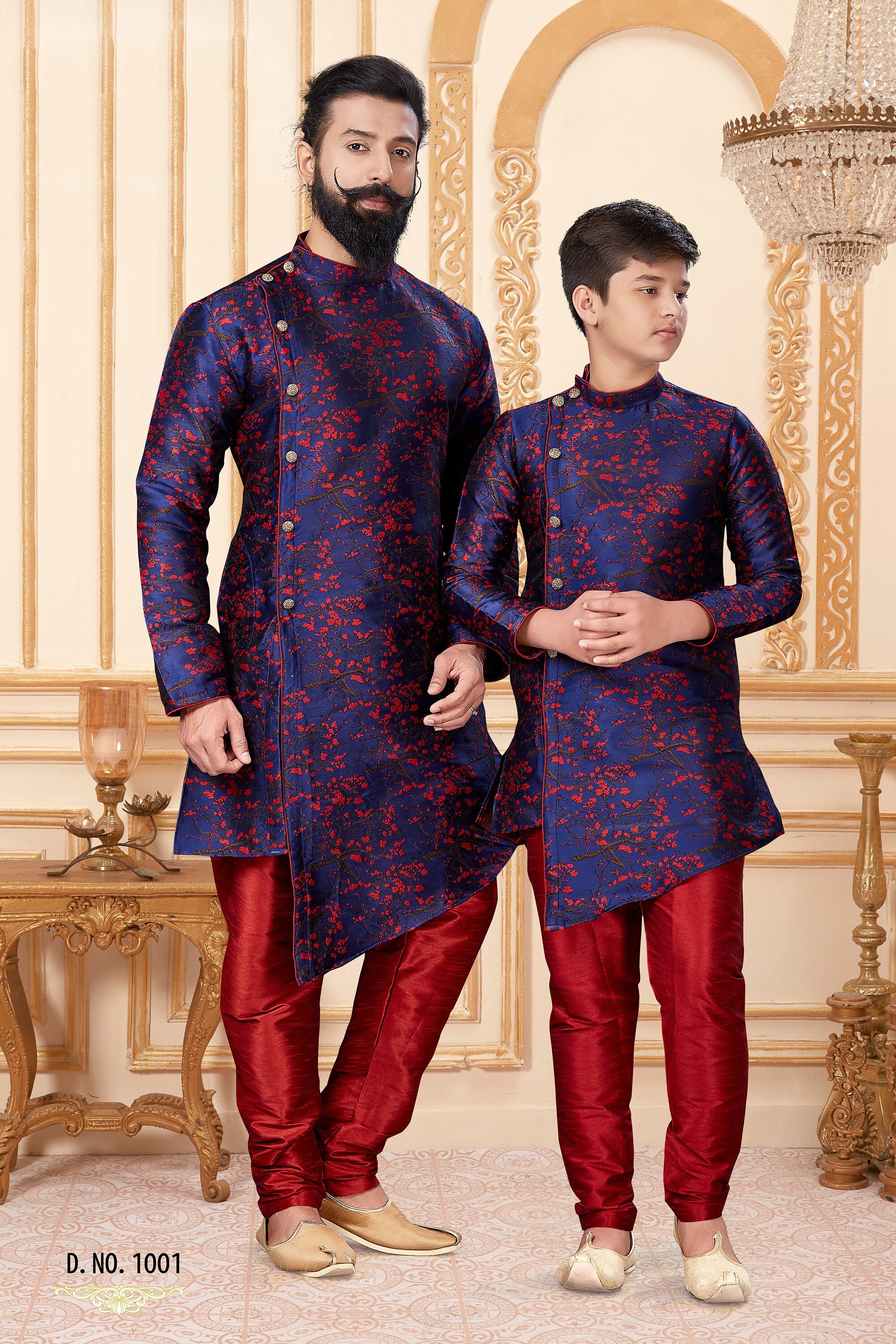 matching ethnic wear for father and son