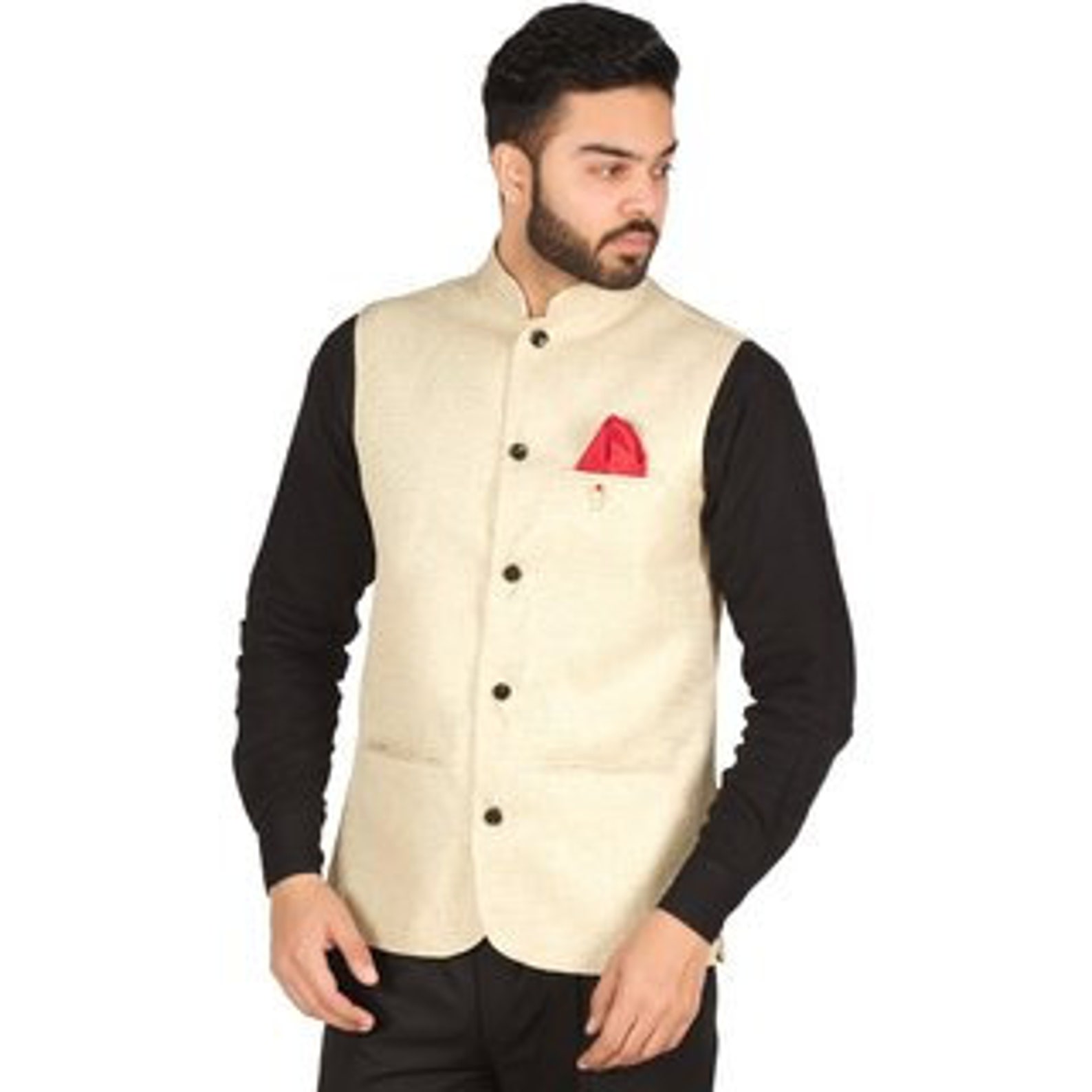 Indian Designer Style Formal Waist Coat Traditional Ethnic Etsy