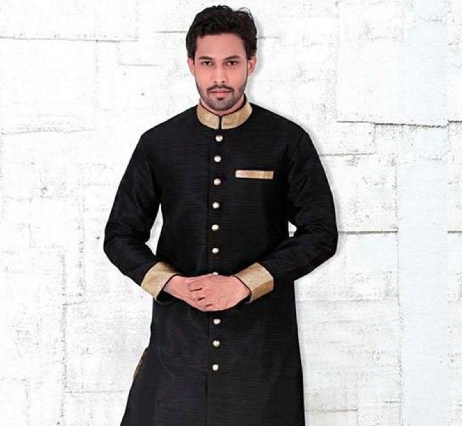 Indian Designer Traditional Bandhgala Suit Marriage Wedding Etsy