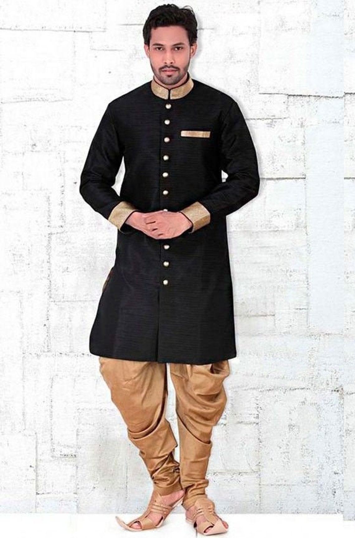 Indian Designer Traditional Bandhgala Suit Marriage Wedding Etsy