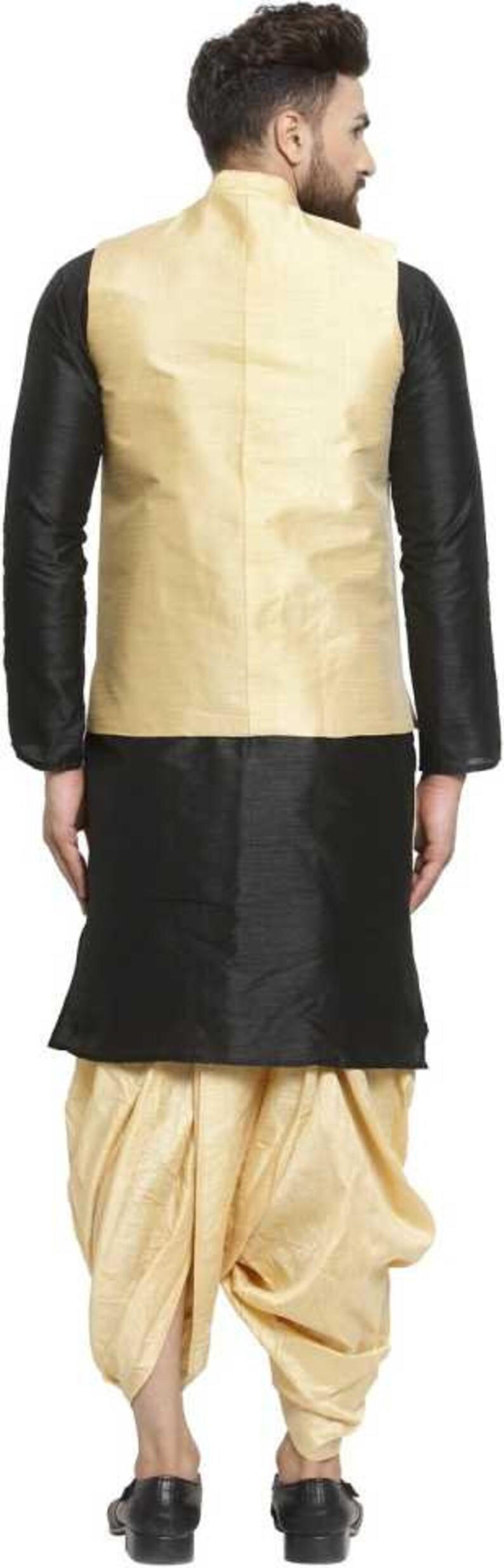 Indian Traditional Kurta Dhoti With Jacket Coat / Blazer Etsy