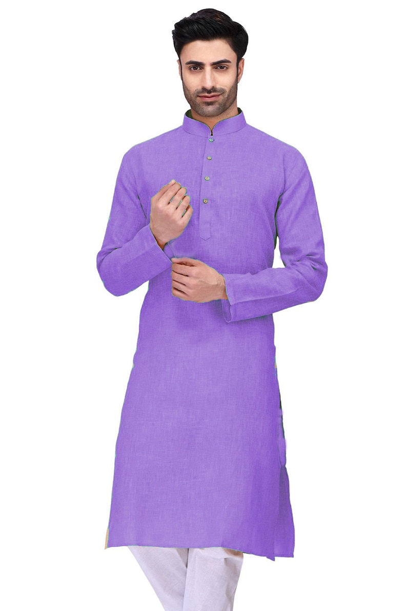 Indian plain kurta pajama for men partywear designer traditional dress wedding marriage ceremony festival wear 2 pcs set