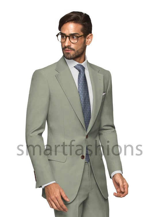 New Collection of Stylish Designer Formal Mint Green Coat Pant