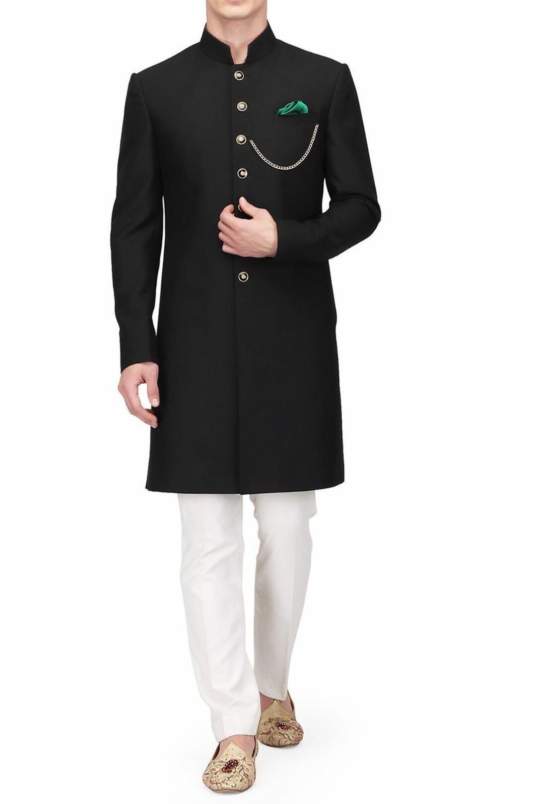 Indian Designer Black Wedding Indo Western Blazer Coat - Etsy