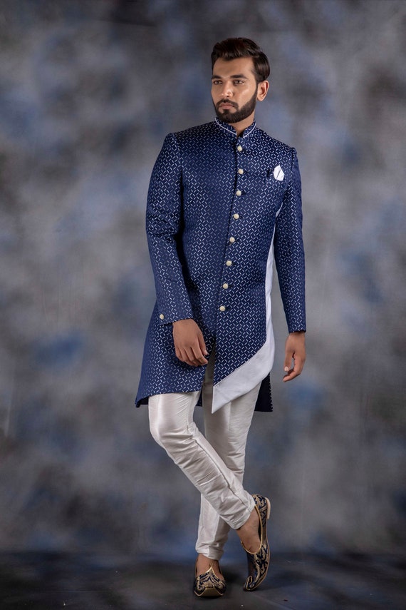 INDOPEHENAWA Traditional Indian Jodhpuri Designer Indowestern dress Suit for Men Boys Wedding