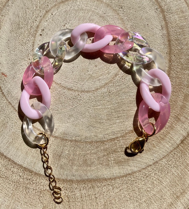 Bracelet Grosse Maille Plastique