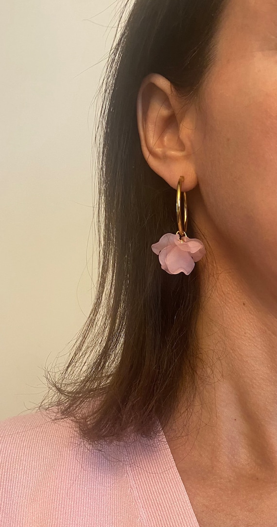 Orecchini Chantecler Suam&egrave;m Grandi In Oro Rosa 9kt