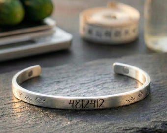 Pulsera de peso ideal Grabovoi 4812412 / Brazalete de bienestar de acero inoxidable