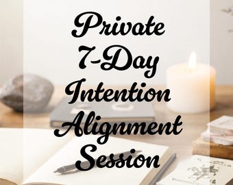 Sesión de 7 días de alineación de intenciones, orientación de enfoque simbólico (servicio digital)