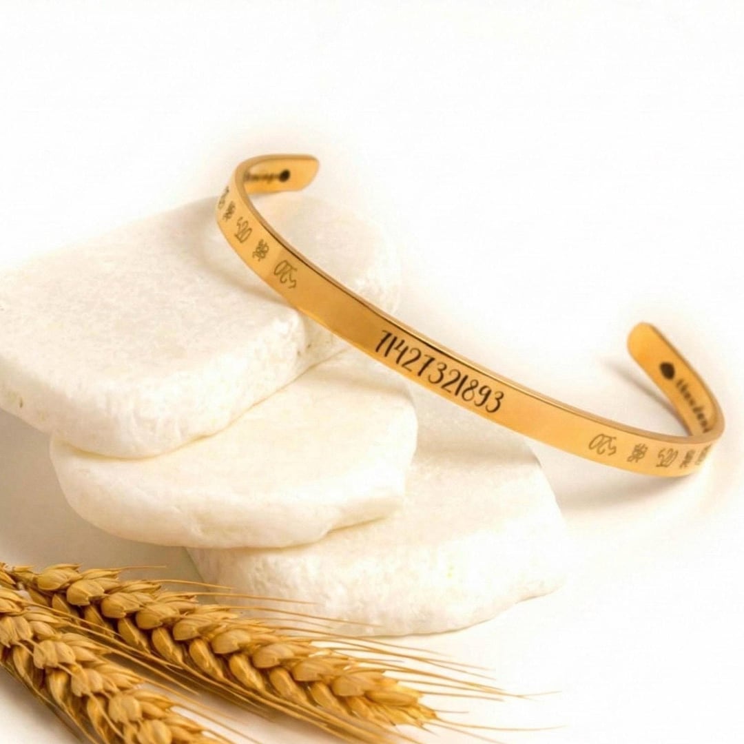 Grabovoi Code Bracelet | 71427321893 Abundance Manifestation Cuff - Etsy
