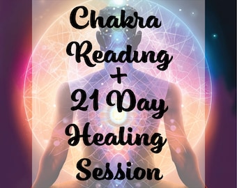 Lectura detallada de chakras: sesión de sanación de 21 días (informe en PDF + sesiones)