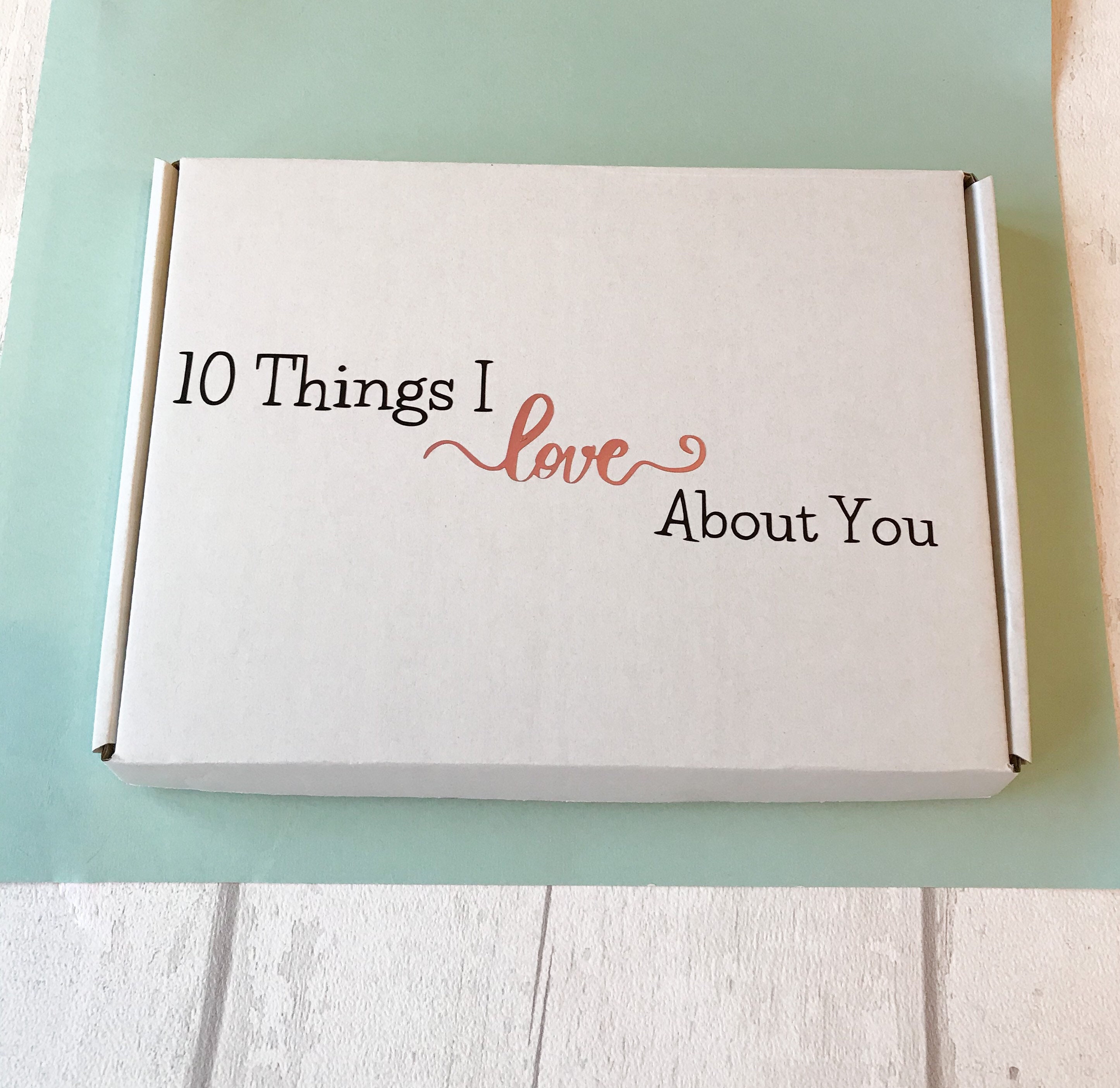 Dinge die ich an Dir liebe Jubiläumsgeschenk für ihn Etsy