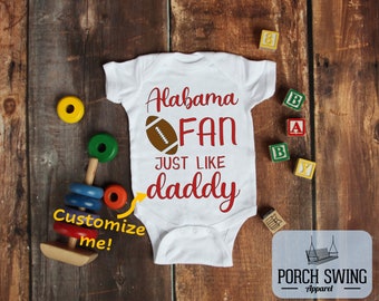 alabama onesie for baby boy