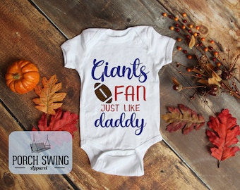 ny giants custom baby jersey