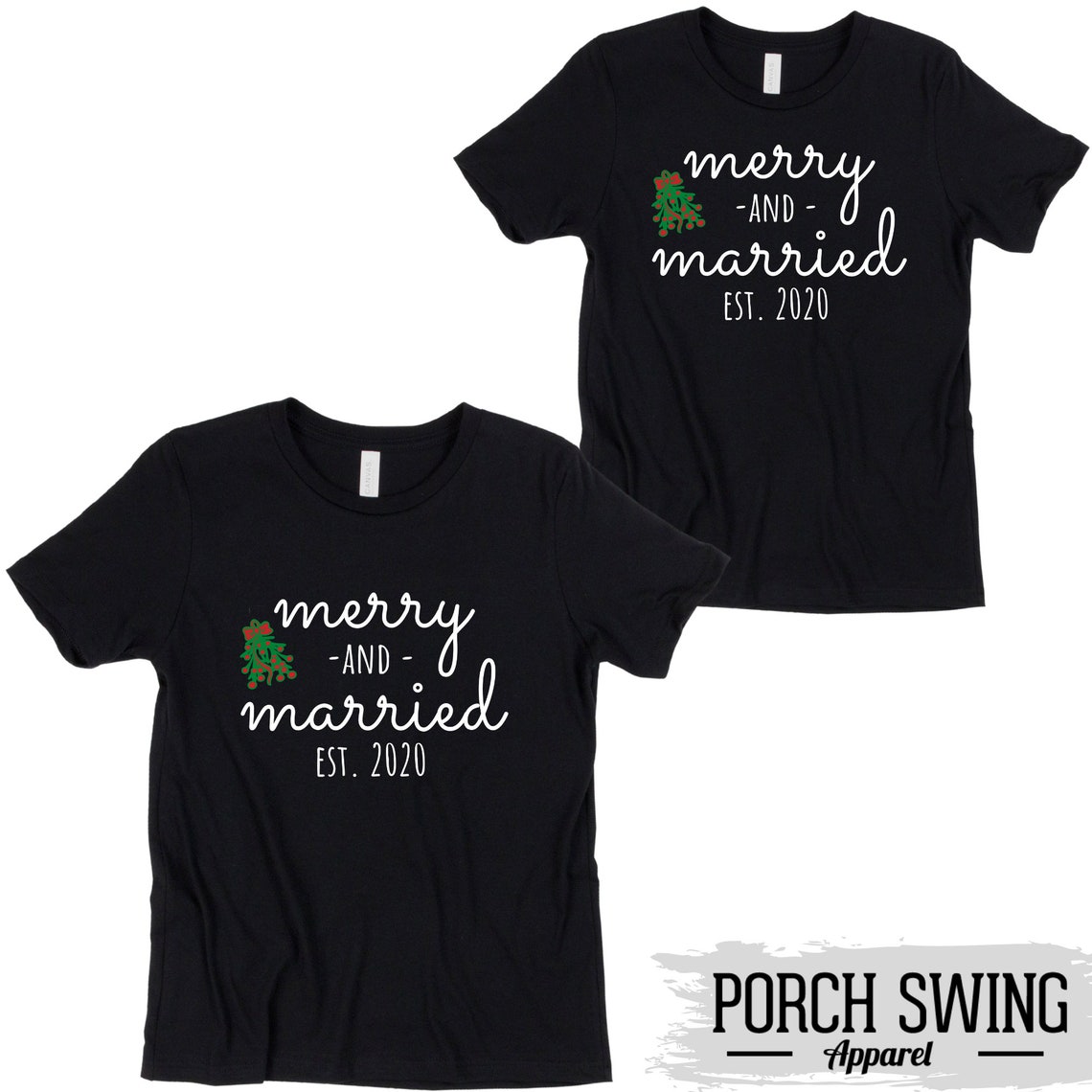 Merry and Married Shirt 2021 Wedding Shirt 2021 Couple Etsy