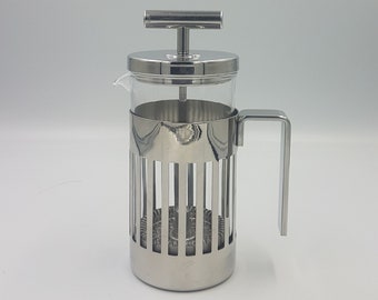 Alessi Design Classic - Cafetera de filtro prensa (9094) - Diseñada por Aldo Rossi, 3 tazas