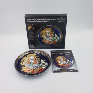 Rosenthal Studio-Linie Aladin Wall Plate by Bjørn Wiinblad, Theme VIII, Boxed, Vintage