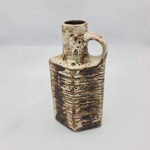 Vintage Fat Lava Vase Carstens Tönnieshof West-Germany with Original Sticker Design Rudolf Christman, 1960s