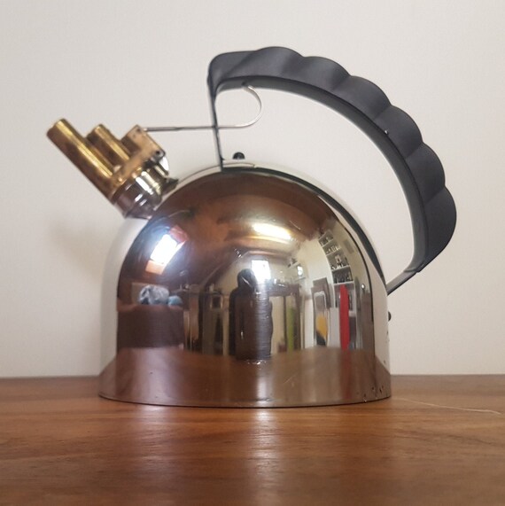 Alessi 'bollitore' Pitch-pipe Train Whistle Kettle, Designed by Richard  Sapper, C.1983, Postmodern Design, Made in Italy 