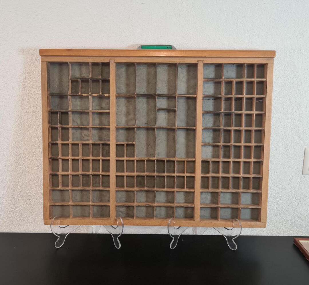 Original Typecase Drawer Letter Press Printing Tray Wooden Drawer ...