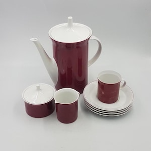 Rosenthal Germany Studio-Linie Coffee Tea Set (Secunda Purpur) Series Berlin by Hans Theo Baumann