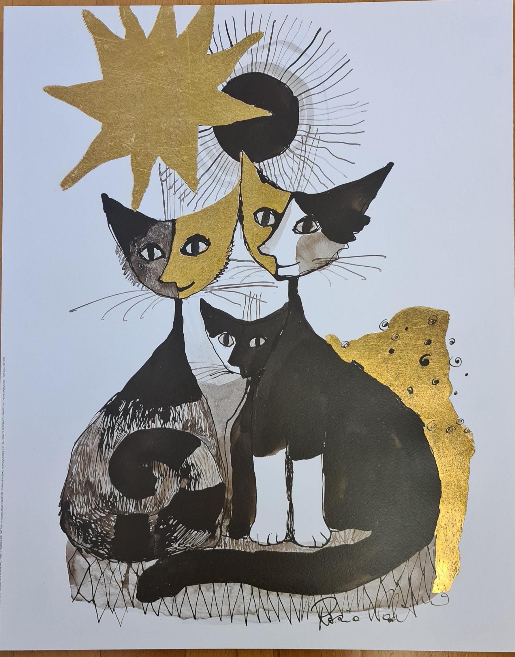 Rosina wachtmeister cat prints - Etsy 日本