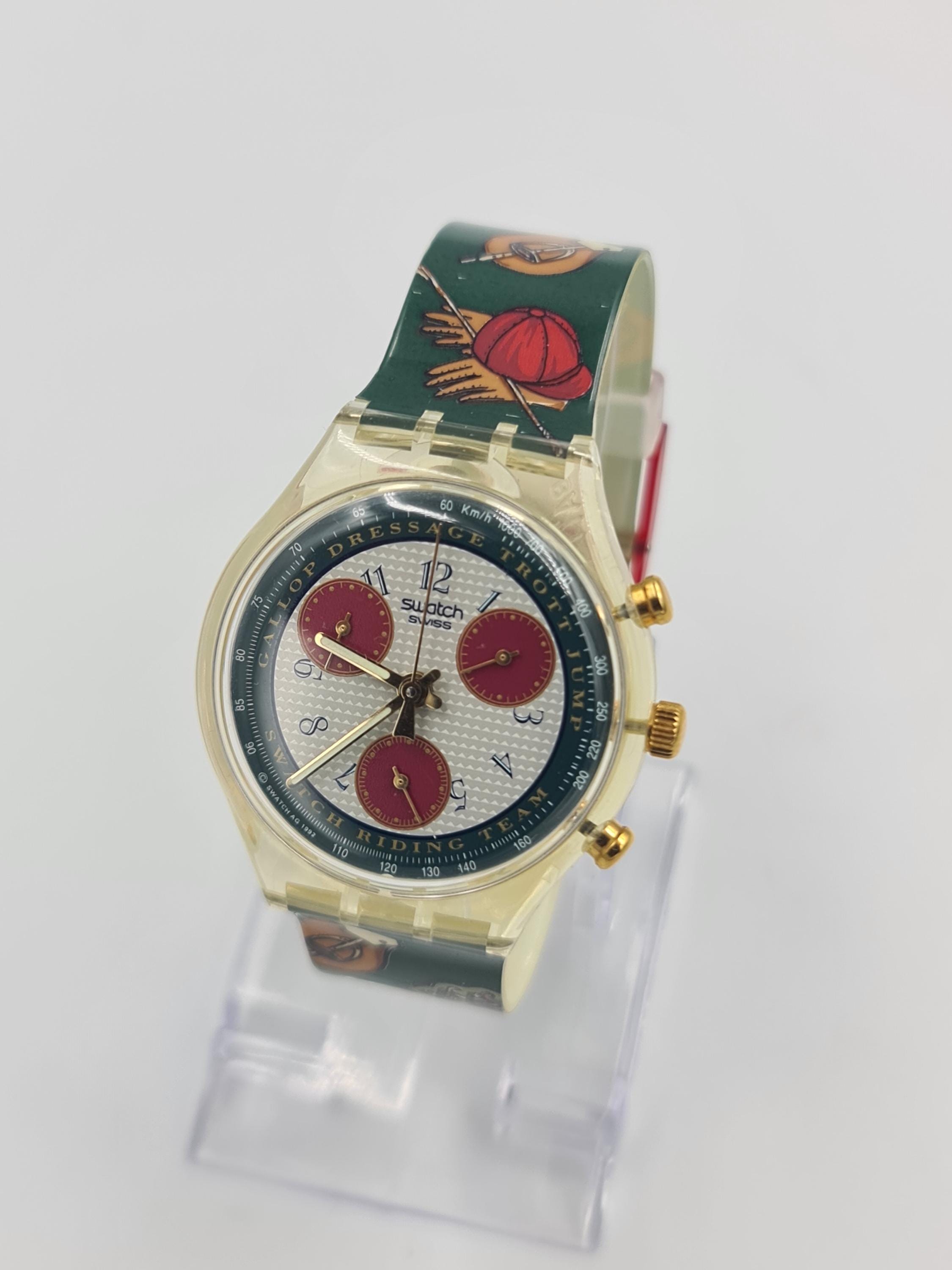 Vintage Swatch Chrono Watch Riding Star SCK102, 1993 - Etsy