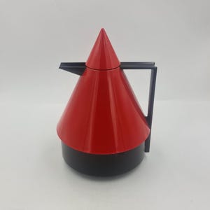Vintage Emsa Rio Conical Thermosflask West-Germany, 1980s, Postmodern Design, Memphis Style
