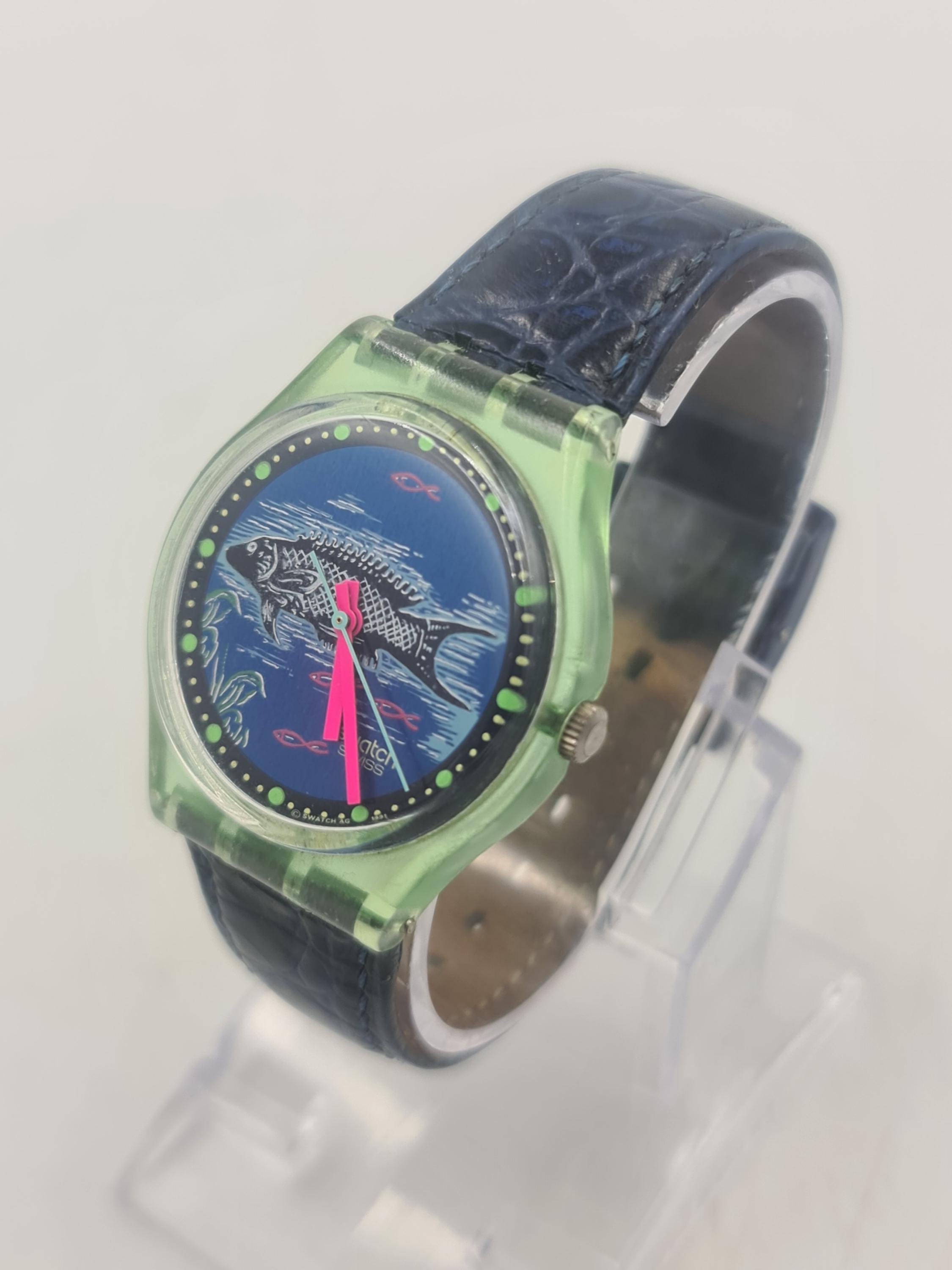 Swatch rising star swatch swatch star fish watch 1990s swatch y2k watch Swatch Fish Watch - Etsy main image 3