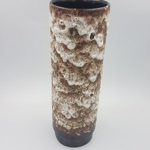 West German Fat Lava Pottery Floor Vase, Model-Nr. 6 35, WGP, Vintage West-Germany Fat Lava Vase