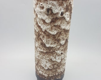 A West German Fat Lava Vase by Walter Becht. the Vase is Numbered