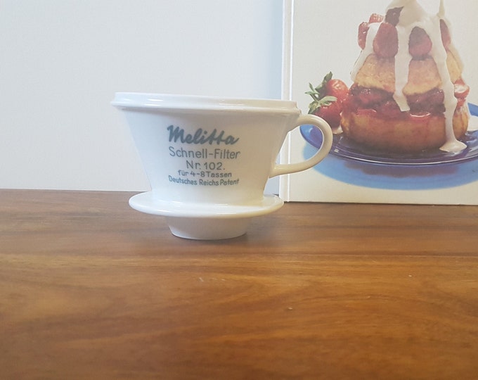 Melitta Ceramic Pour Over Coffee Filter Holder '102' Deutsches Reich