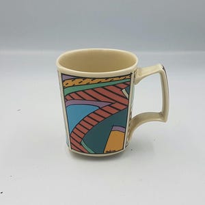 Vintage Rosenthal Flash Tea/ Coffee Mug by Dorothy Hafner, Postmodern Design Mug