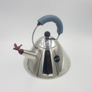 Alessi Vogel 9093 Wasserkocher - Entworfen von Michael Gräve, c.1980er Jahre