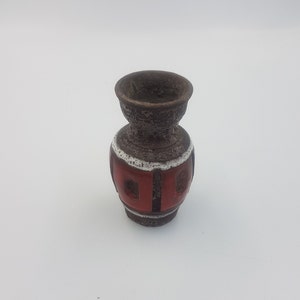 Mini Vintage West German Fat Lava Vase, c.1970s, WGP, West Germany Fat Lava Vase