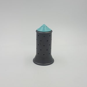 Michael Graves for Alessi Salt Shaker Made in Italy Postmodern Design, Variation Stainless Steel Graphite, c.1980s
