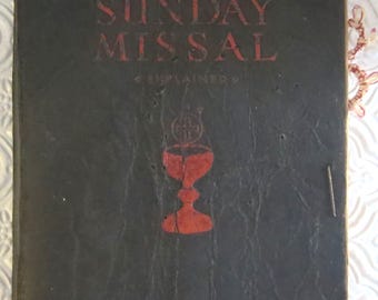 Catholic Sunday Missal Owner's Name Handmade Cross
